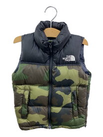 【中古】THE NORTH FACE◆ベスト/110cm/ナイロン/マルチカラー/カモフラ/NDJ91415【キッズ】