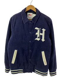 【中古】HUF◆コーデュロイスタジャン/M/コットン/NVY【メンズウェア】