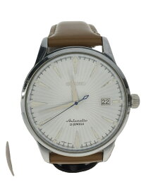 【中古】SEIKO◆自動巻腕時計/アナログ/レザー/WHT/BRW/6R15-01S1【服飾雑貨他】