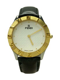 【中古】FENDI◆クォーツ腕時計/アナログ/レザー/006-2000G-884【服飾雑貨他】