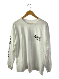 【中古】uniform experiment◆長袖Tシャツ/3/コットン/WHT/UE-230003【メンズウェア】