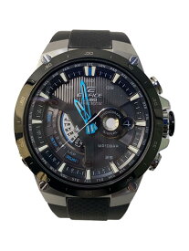 【中古】CASIO◆ソーラー腕時計/EDIFICE/アナログ/BLK/EQW-A1000【服飾雑貨他】