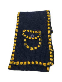 【中古】PHINGERIN◆23AW/PG1 SCARF/マフラー/コットン/NVY/メンズ/PD-232-NA-011【服飾雑貨他】