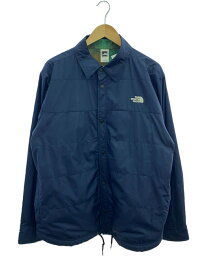 【中古】THE NORTH FACE◆14FW/裏地チェックナイロンジャケット/L/ポリエステル/NVY/C371【メンズウェア】