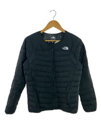 【中古】THE NORTH FACE◆THUNDER ROUNDNECK JACKET_サンダーラウンドネックジャケット/M/ナイロン/BLK【メンズウェア】