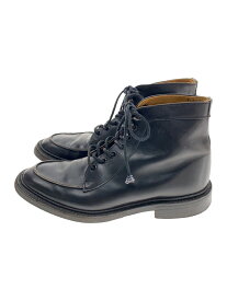 【中古】Tricker’s◆英国製/vibram/813689/Uチップ/レースアップブーツ/UK5/ブラック/レザー【シューズ】