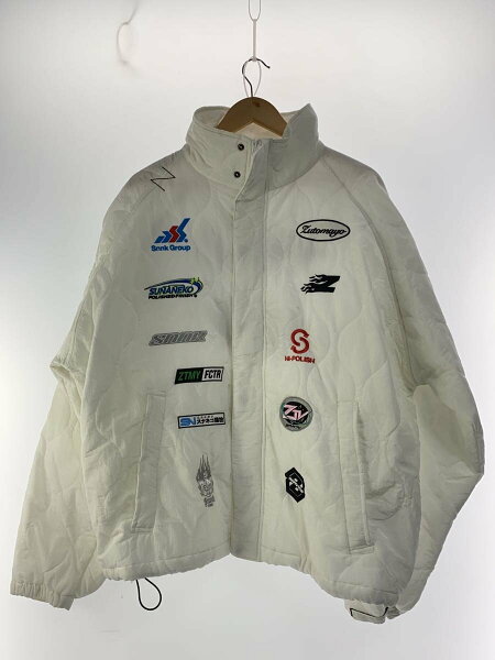 【中古】ZUTOMAYO◆キルティングジャケット/XL/ナイロン/WHT【メンズウェア】