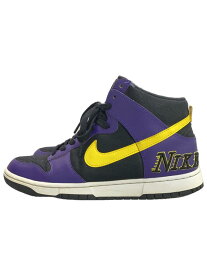 【中古】NIKE◆DUNK HI PRM EMB_ダンク ハイ プレミアム エンベデッド/27cm/PUP/レザー【シューズ】