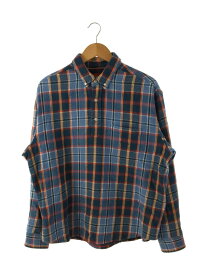【中古】Supreme◆23SS/Pullover Plaid Flannel Shirt/長袖シャツ/S/コットン/ブルー/チェック【メンズウェア】