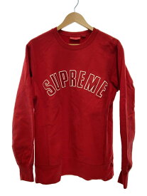 【中古】Supreme◆15AW/Arc Logo Crewneck/スウェット/M/コットン/RED【メンズウェア】