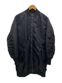 【中古】AMERICAN RAG CIE◆フライトジャケット/2/ナイロン/BLK/無地/ARC-M171-BL702//【メンズウェア】
