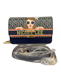 【中古】nicole lee◆ショルダーバッグ/--/NVY/総柄//【バッグ】