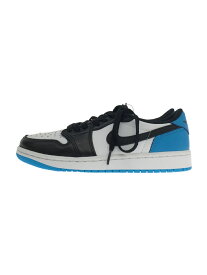 【中古】NIKE◆Nike Air Jordan 1 Low OG Black and Dark Powder Blue【シューズ】