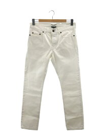 【中古】SAINT LAURENT◆スキニーパンツ/28/コットン/WHT/yr888-9001【メンズウェア】