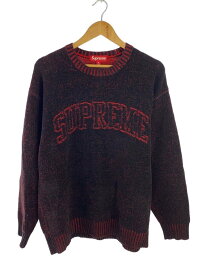 【中古】Supreme◆24ss/Contrast Arc Sweater/XL/アクリル/RED【メンズウェア】