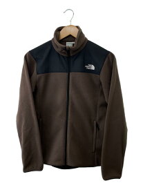 【中古】THE NORTH FACE◆MOUNTAIN VERSA MICRO JACKET_マウンテンバーサマイクロジャケット/M/ポリエステル/BR【レディースウェア】