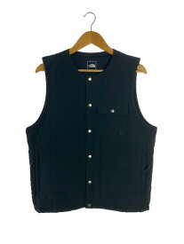 【中古】THE NORTH FACE◆MEADOW WARM VEST_メドウウォームベスト/M/ポリエステル/BLK【メンズウェア】