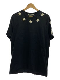 【中古】GIVENCHY◆Stars Tシャツ/XL/コットン/BLK/17S 7200 651【メンズウェア】