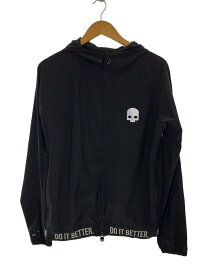 【中古】HYDROGEN◆TECH SKULL FZ HOODIE/ナイロンジャケット/M/ナイロン/ブラック/T00134/汚れ有/【メンズウェア】