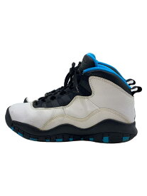 【中古】NIKE◆AIR JORDAN 10 RETRO (GS)/エアジョーダンレトロ/ホワイト/310806-106/23cm/W【シューズ】