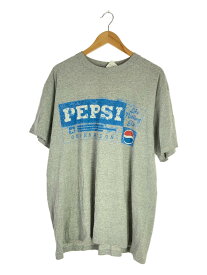 【中古】PEPSI/Tシャツ/XL/コットン/GRY/90s【メンズウェア】