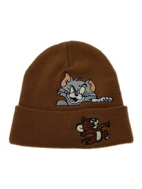 【中古】Supreme◆16ss/Tom &amp; Jerry Beanie/ニットキャップ/--/アクリル/ブラウン/無地/メンズ【服飾雑貨他】