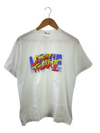 【中古】90s/STREET FIGHTERII/裾袖シングルステッチ/Tシャツ/L/コットン/WHT【メンズウェア】