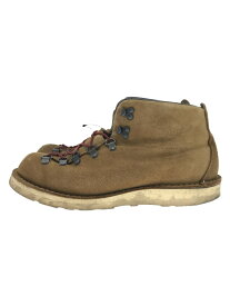 【中古】Danner◆ブーツ/US9/BEG/スウェード/45500X/マウンテンライト/ダナー【シューズ】