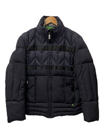 【中古】HUGO BOSS◆ダウンジャケット/--/ポリエステル/GRY/無地【メンズウェア】