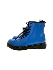 【中古】Dr.Martens◆キッズ靴/ブーツ/ブルー/1460J/エナメル/サイズUK1【キッズ】