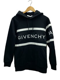 【中古】GIVENCHY◆コントラストストライププルオーバーパーカー/XS/コットン/BLK/BMJ02L3Y3P【メンズウェア】