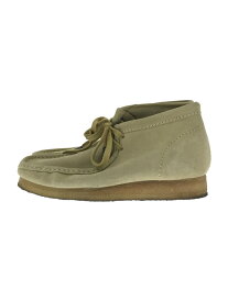 【中古】Clarks◆ワラビーブーツ/26.5cm/BEG/スウェード/261555167080【シューズ】