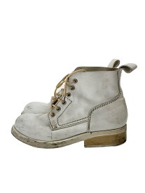 【中古】DIRK BIKKEMBERGS◆ブーツ/42/ホワイト/レザー【シューズ】