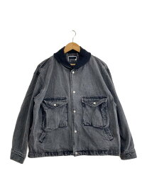 【中古】PHINGERIN◆ブルゾン/XL/コットン/GRY/無地/PD-242-JK-121【メンズウェア】
