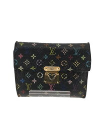 【中古】LOUIS VUITTON◆ポルト・フォイユ・コアラ_モノグラム・マルチカラー_マルチカラー/PVC/マルチカラー【服飾雑貨他】