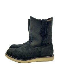 【中古】RED WING◆ペコスブーツ/US7.5/BLK【シューズ】