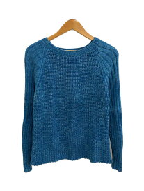 【中古】knit brary/セーター(厚手)/S/コットン/BLU【メンズウェア】