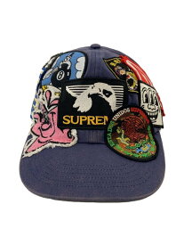 【中古】Supreme◆25SS/Patches 6-Panel/キャップ/FREE/コットン/NVY/メンズ【服飾雑貨他】