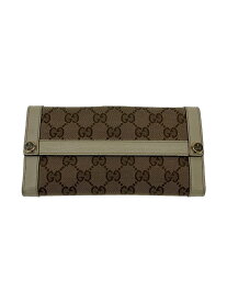 【中古】GUCCI◆長財布/--/BEG/レディース【服飾雑貨他】