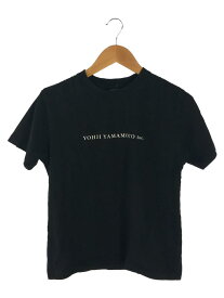 【中古】YOHJI YAMAMOTO◆S/S COTTON TEE Tシャツ/S/BLK/HN-T77-877//【メンズウェア】