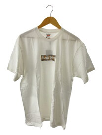 【中古】Supreme◆22ss/Burberry Box Logo Tee/Tシャツ/L/コットン/WHT【メンズウェア】