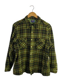 【中古】PENDLETON◆ネルシャツ/--/ウール/GRN/チェック【メンズウェア】