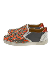 【中古】Christian Louboutin◆Sailor Boat Orlato Spikes/ローカットスニーカー/40.5/ORN/スタッズ【シューズ】