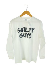 【中古】GUILTY GUYS/長袖Tシャツ/M/コットン/WHT【メンズウェア】