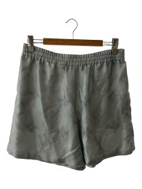 【中古】LOUIS VUITTON◆LOUIS VUITTON/プリンテッドシルクショーツ/XL/シルク/シルバー/1abzuk【メンズウェア】