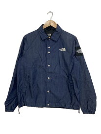 【中古】THE NORTH FACE◆GTX DENIM COACH JACKET_GTXデニムコーチジャケット/S/ナイロン/NVY【メンズウェア】