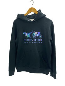 【中古】COACH◆パーカー/S/コットン/ブラック【レディースウェア】