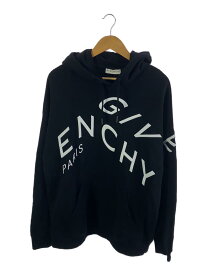 【中古】GIVENCHY◆エンブロイダリーフーディー/XL/コットン/BLK/BMJ07G30AF【メンズウェア】