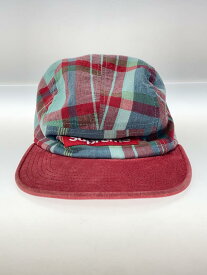 【中古】Supreme◆13ss/Madras Camp Cap/キャップ/--/RED/オンブレCK/メンズ【服飾雑貨他】