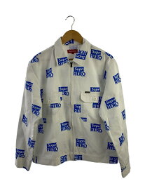 【中古】Supreme◆22SS/Work Jaket/ジャケット/M/コットン/WHT【メンズウェア】